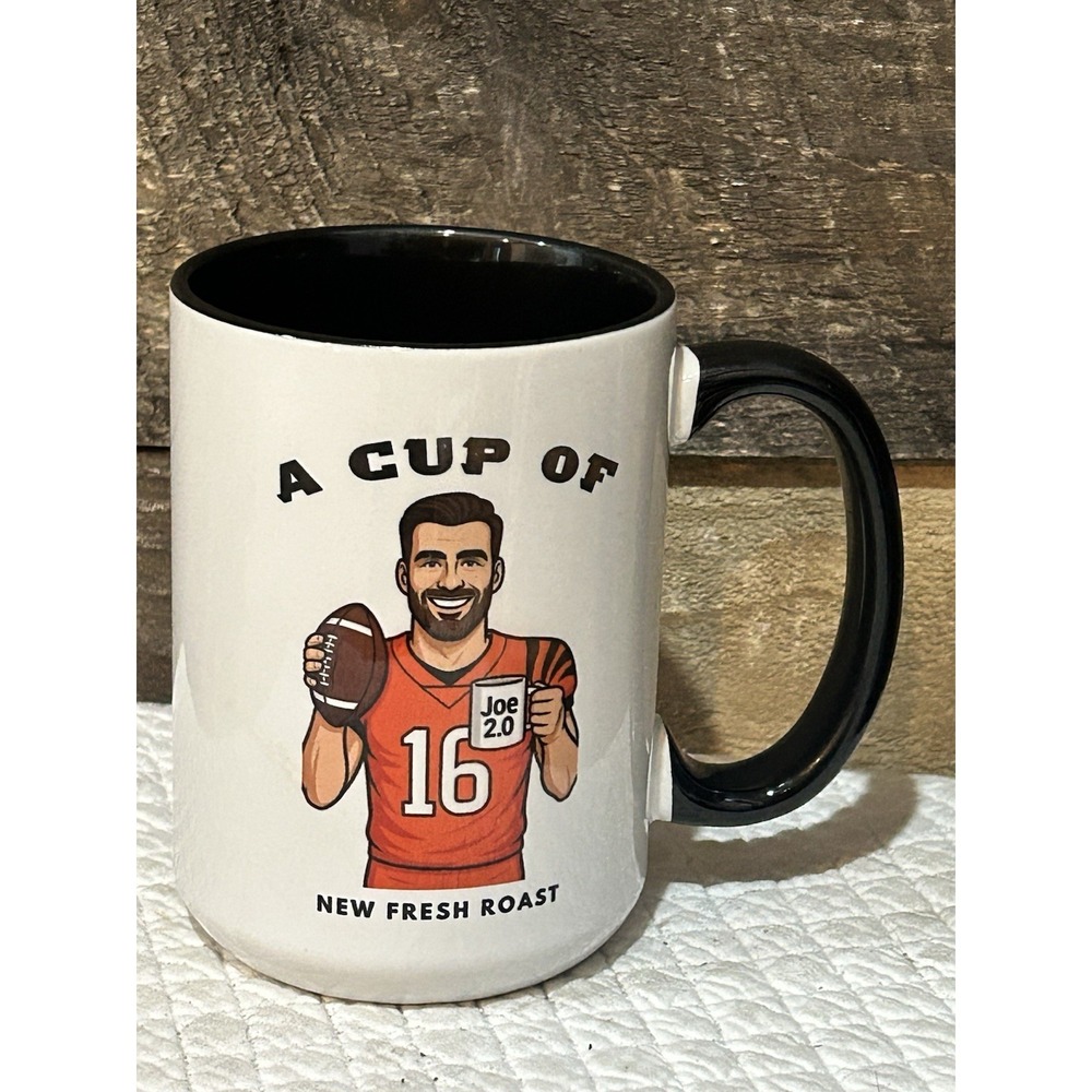 Cup of Joe Burrow Cincinnati Bengals #9 Football‎ Coffee Tea Mug
